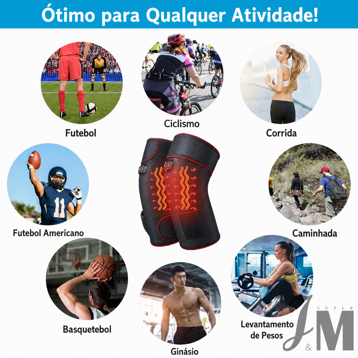 Joelheira Elétrica- Massagem Fisioterapia Aquecida